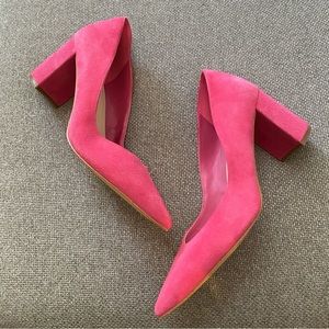 Marc Fisher Suede Block Heel Pump